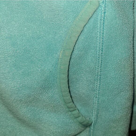 Woolrich Aqua Blue Fleece Zip Front Jacket - Picture 5 of 13